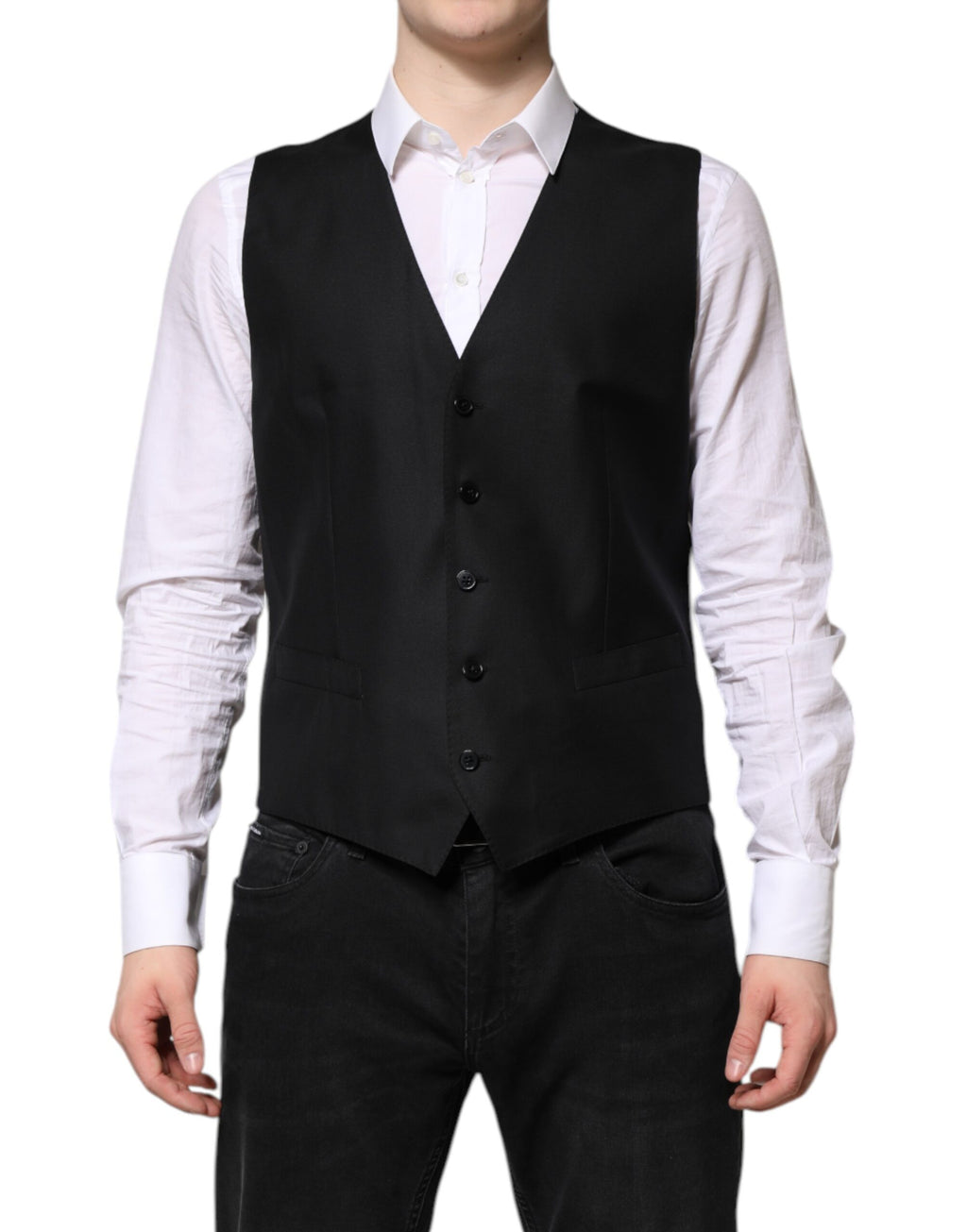 Costume 2 pièces noir Dolce & Gabbana avec veste croisée