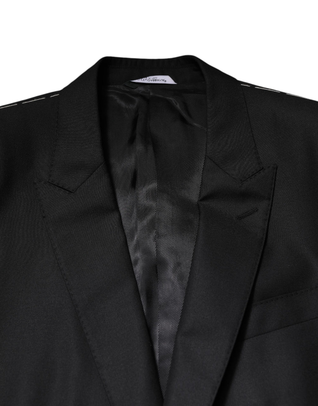 Costume 2 pièces noir Dolce & Gabbana avec veste croisée