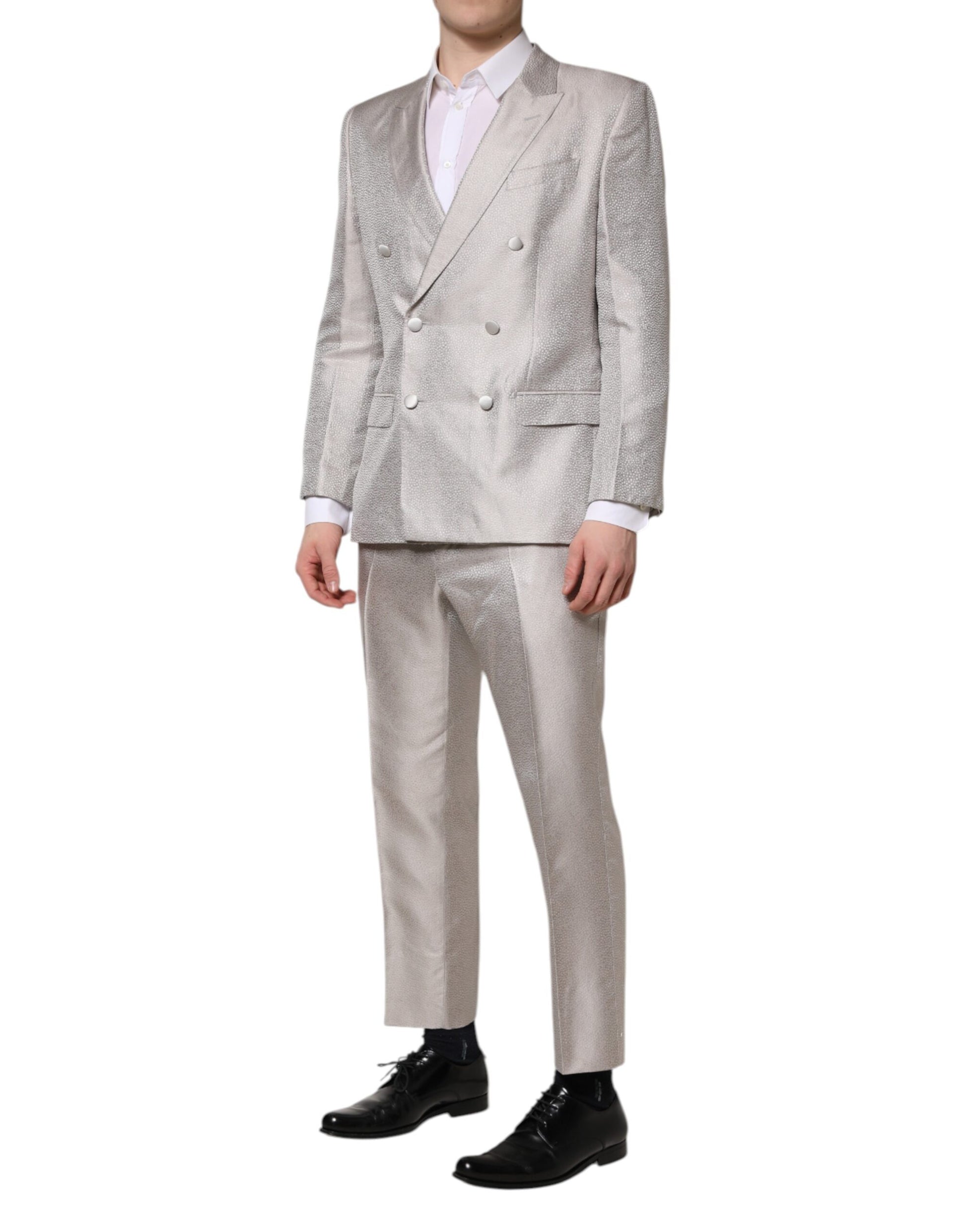 Dolce & Gabbana Grey Two Piece Suits for Men detail view