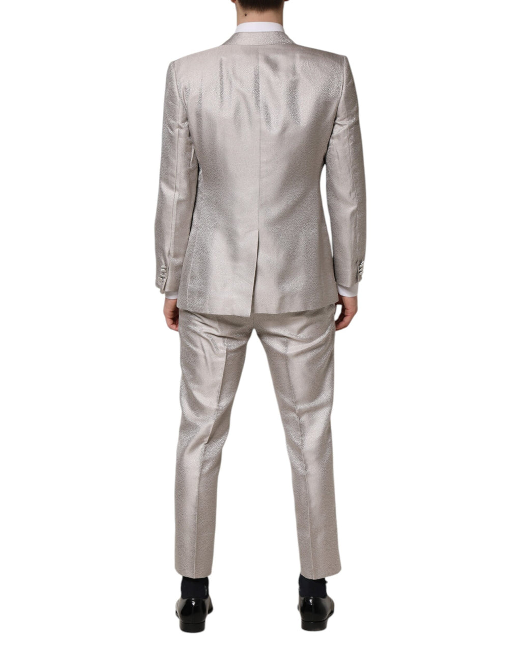 Dolce & Gabbana Grey Two Piece Suits for Men side view