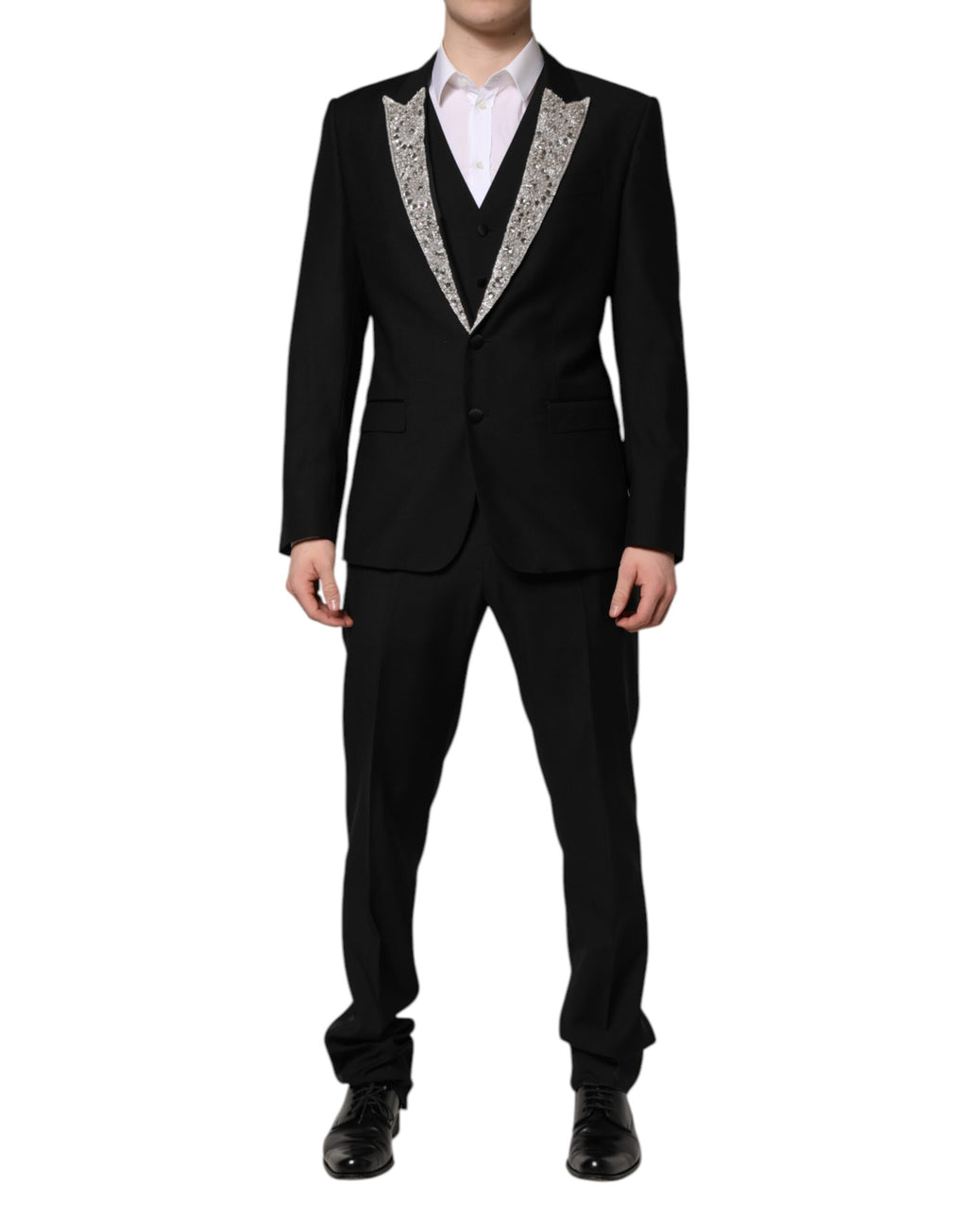 Dolce & Gabbana Black Three Piece Suits for Men alternate view