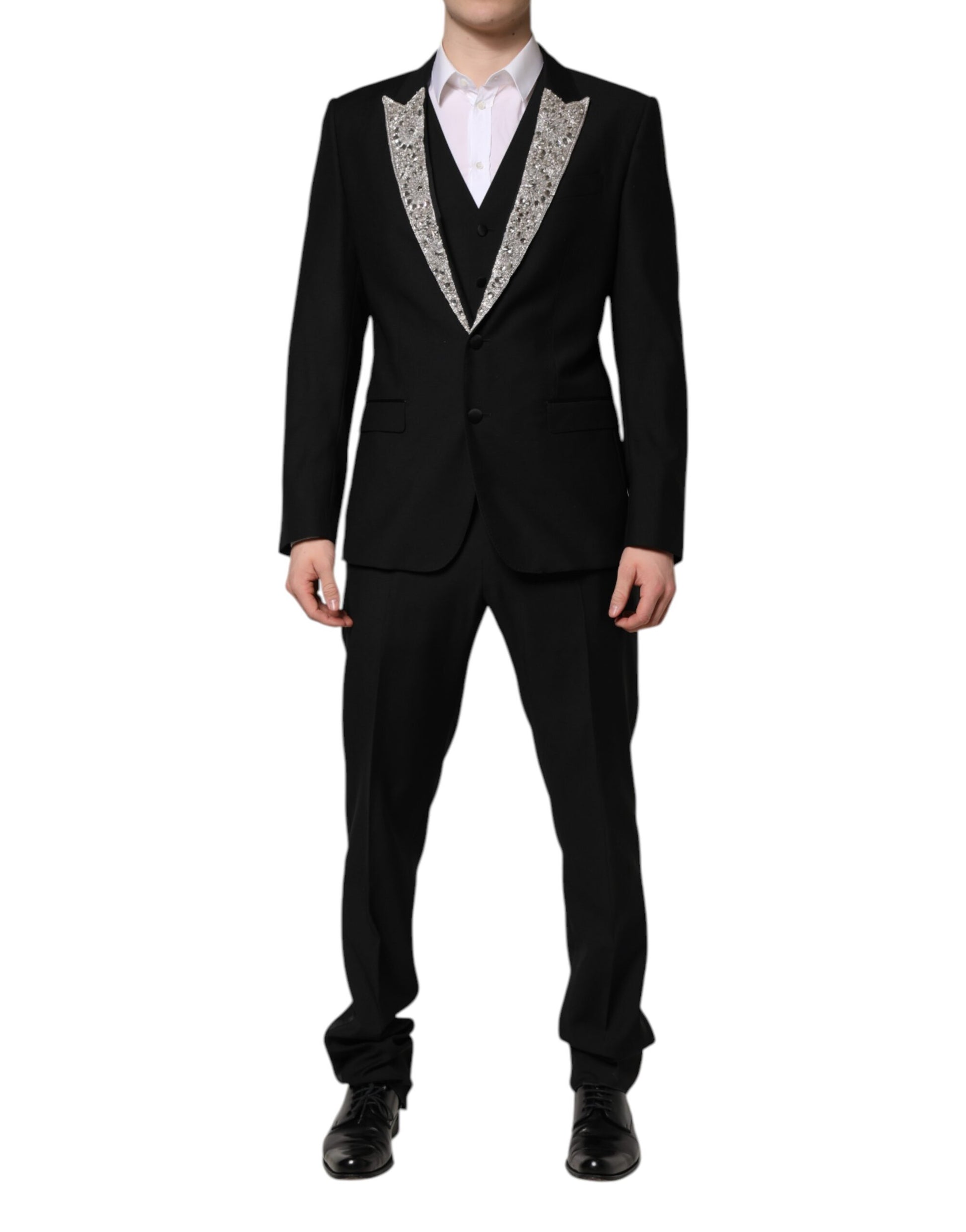 Dolce & Gabbana Black Three Piece Suits for Men alternate view