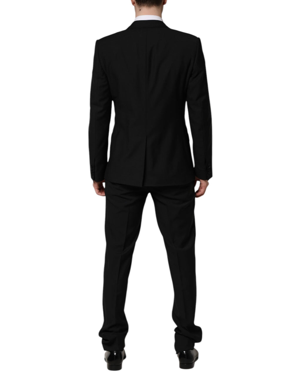 Dolce & Gabbana Black Three Piece Suits for Men side view