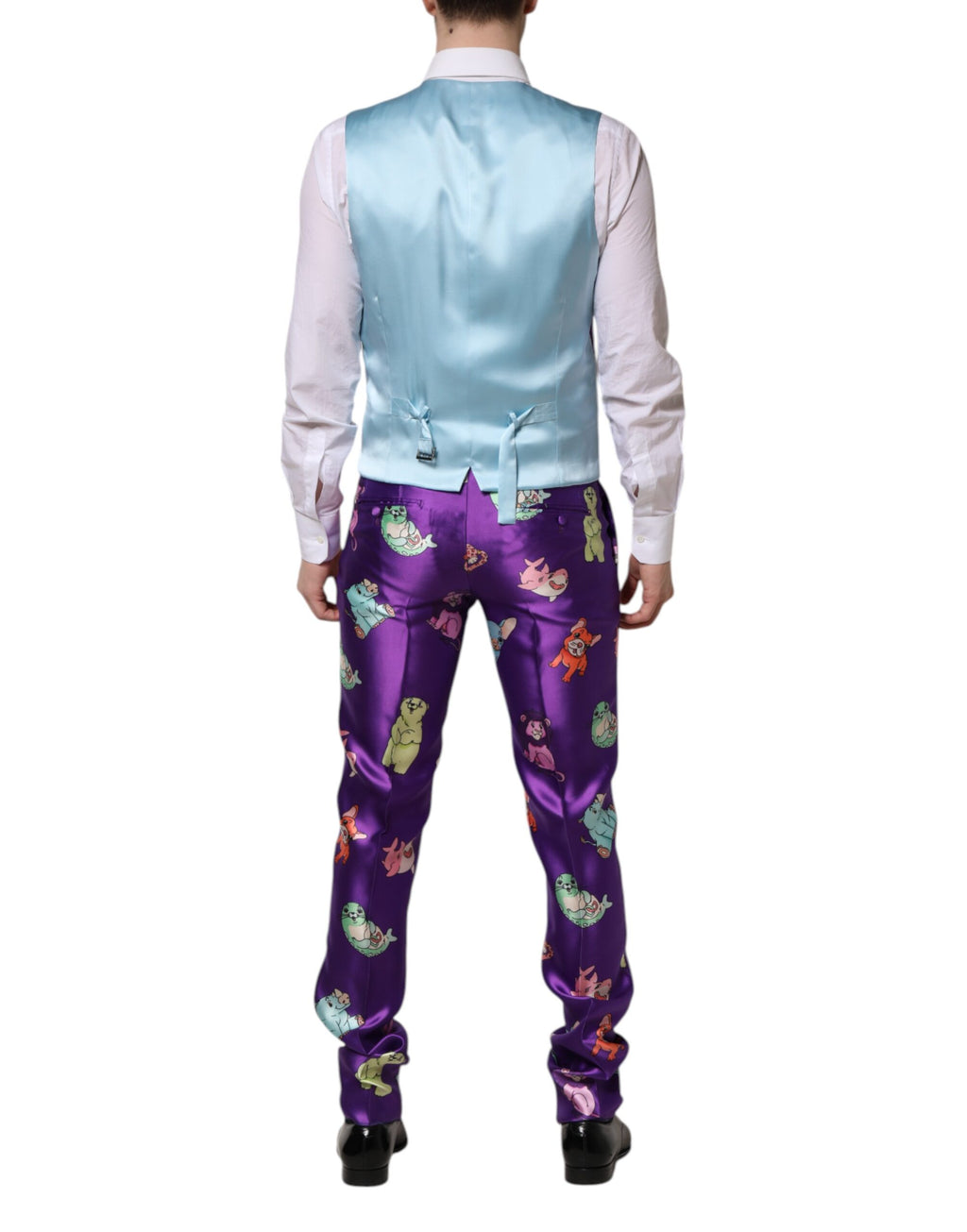 Dolce & Gabbana Purple Three Piece Suits for Men additional view