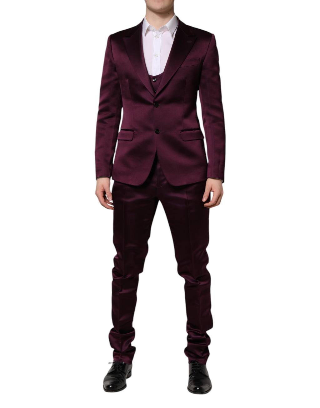 Dolce & Gabbana Purple Three Piece Suits for Men alternate view