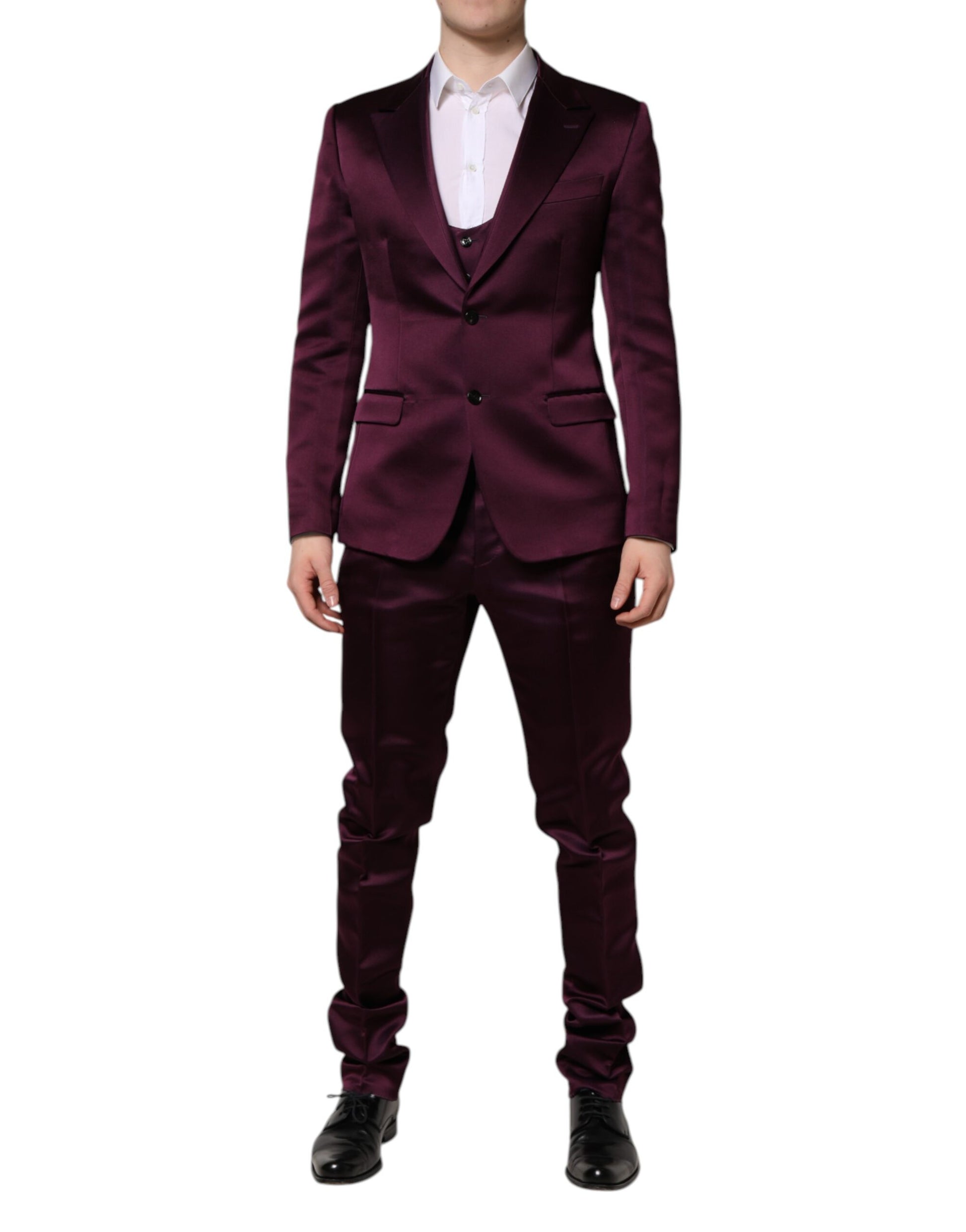 Dolce & Gabbana Purple Three Piece Suits for Men alternate view