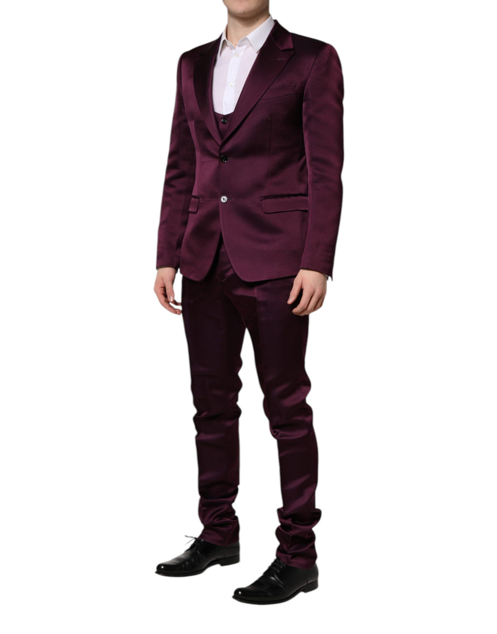 Dolce & Gabbana Purple Three Piece Suits for Men detail view