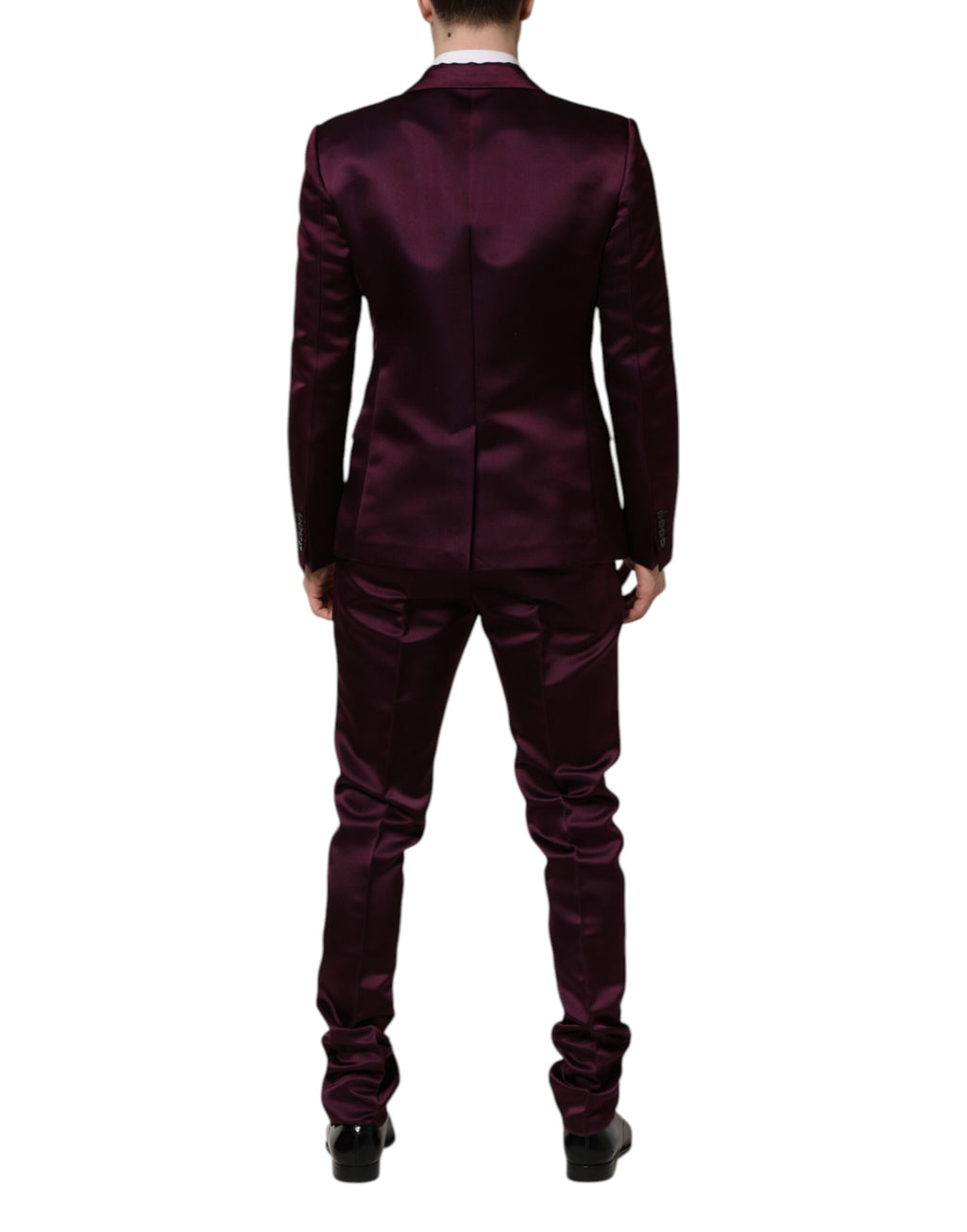 Dolce & Gabbana Purple Three Piece Suits for Men side view