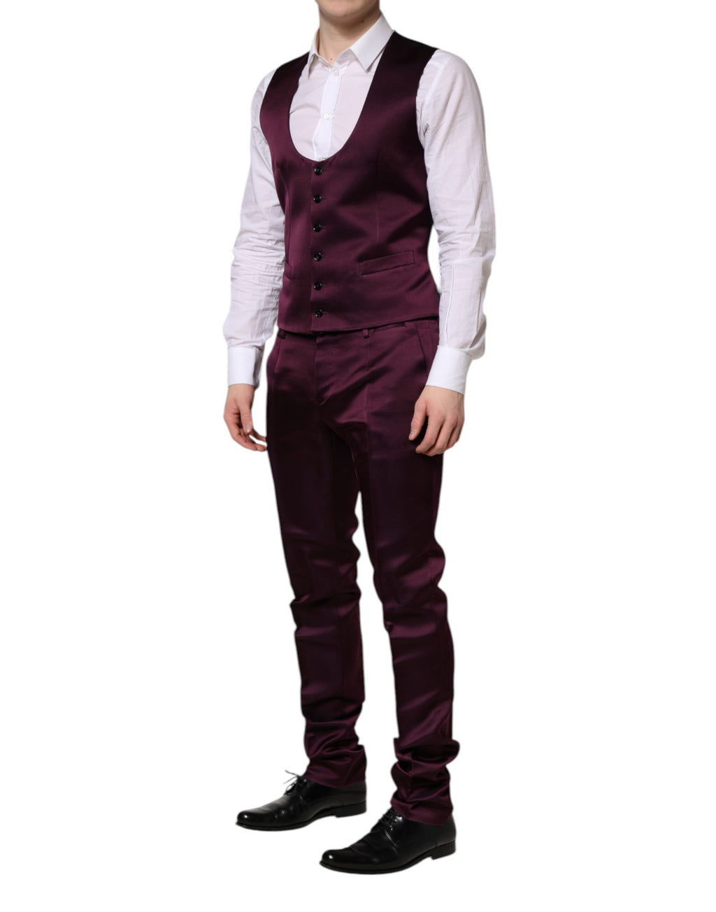Dolce & Gabbana Purple Three Piece Suits for Men additional view