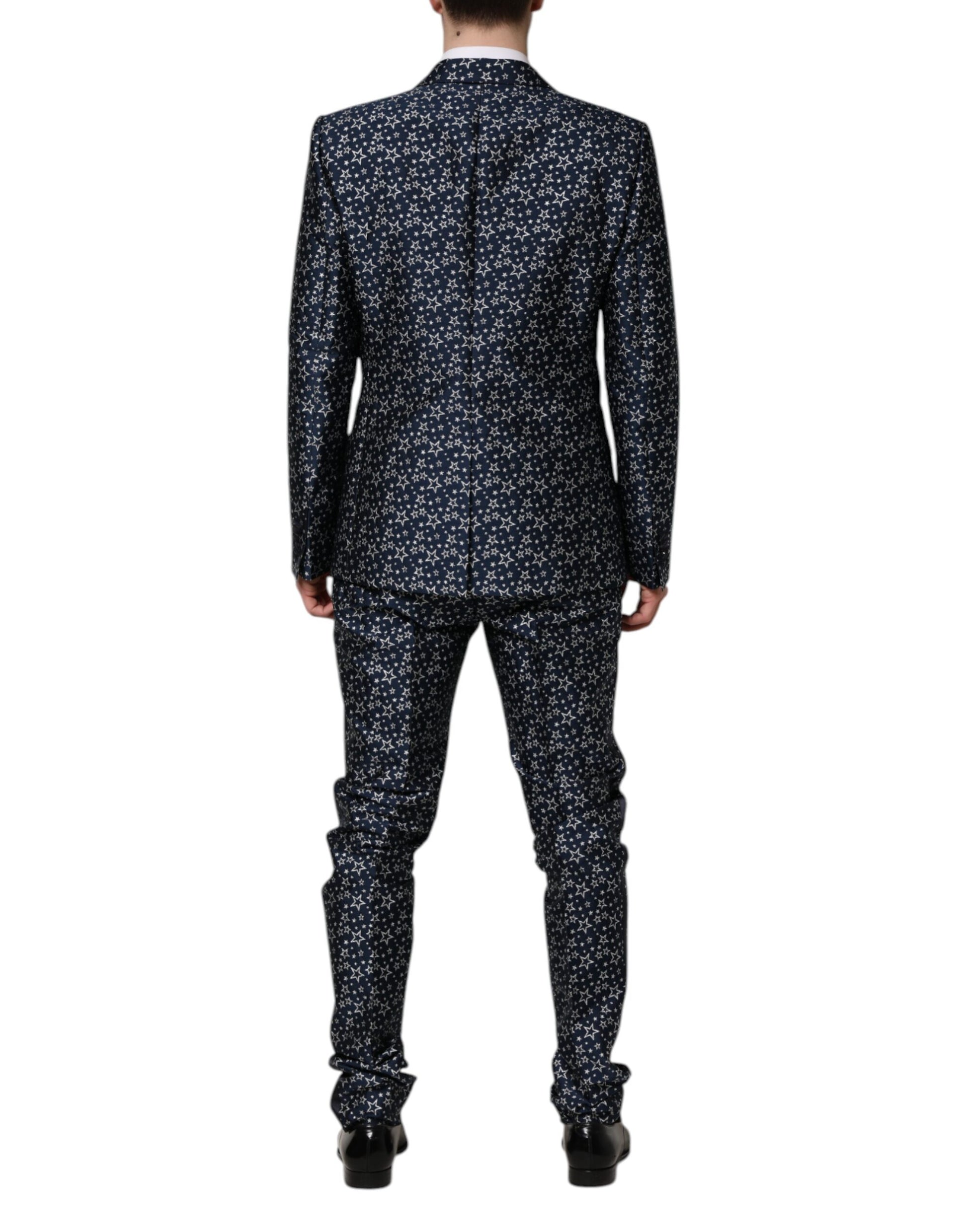 Dolce & Gabbana Blue Three Piece Suits for Men side view