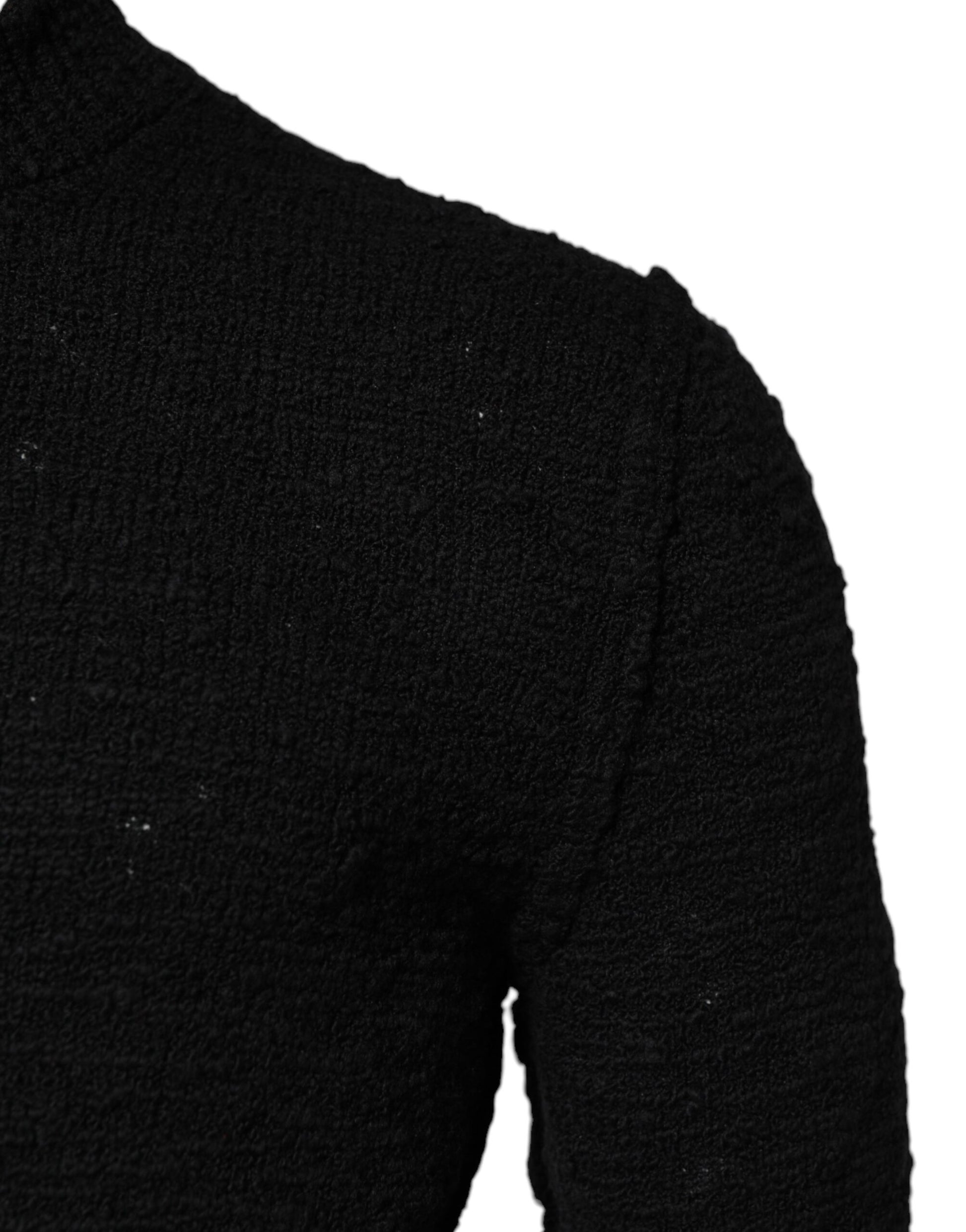 Pull Dolce & Gabbana en maille de laine noire à col rond