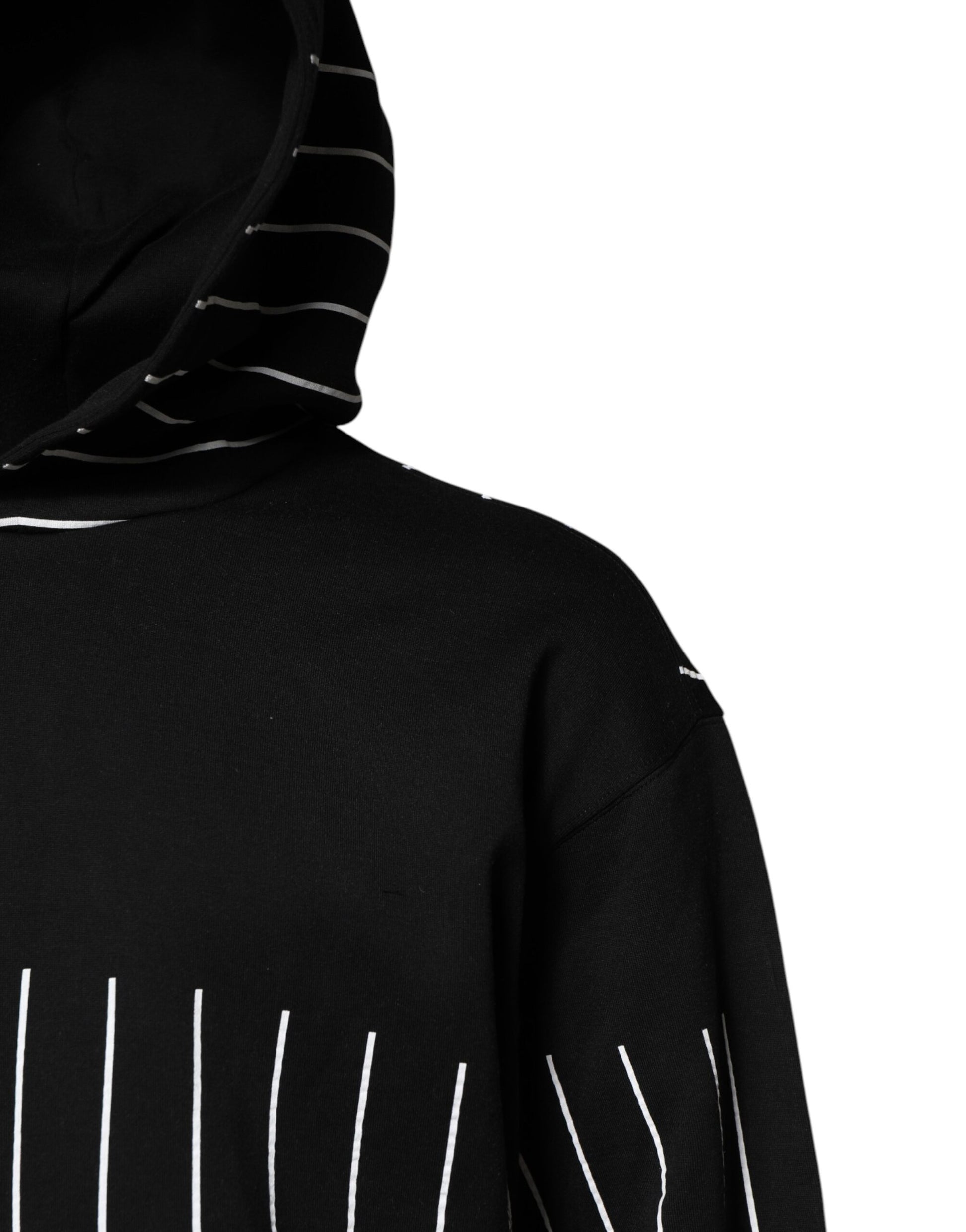 Dolce & Gabbana Black Hoodie for Men detail view