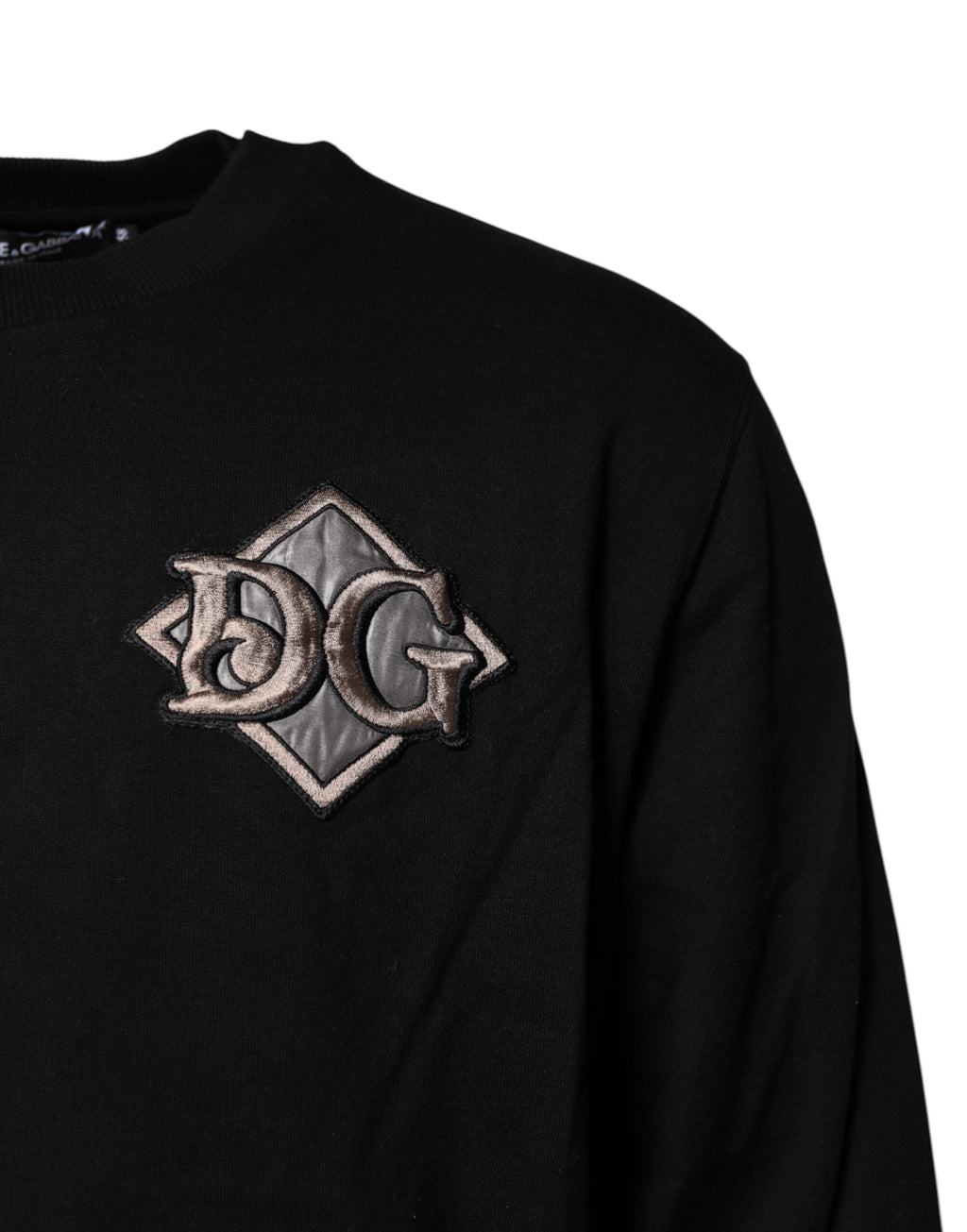 Pull Dolce & Gabbana noir avec broderie logo
