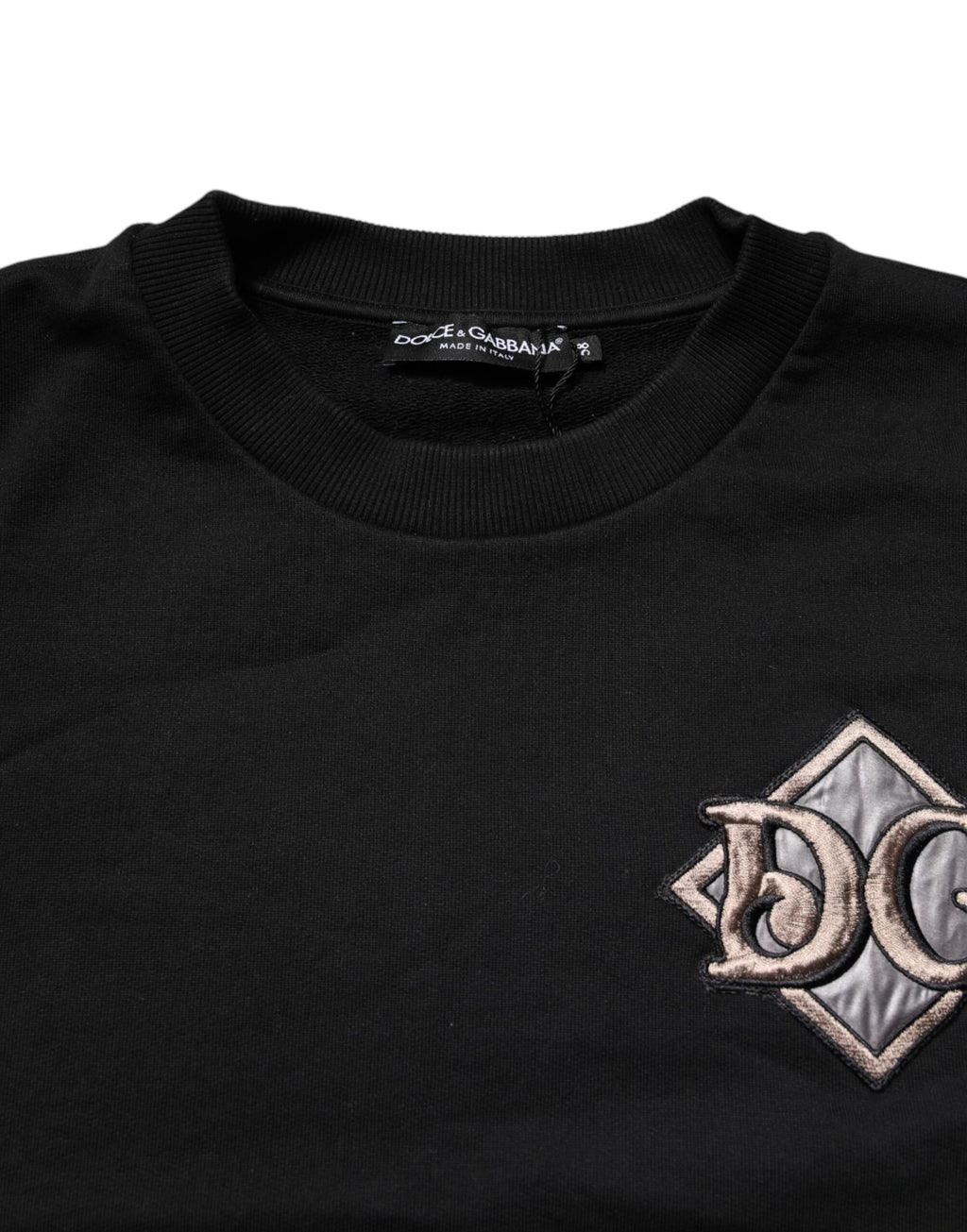 Pull Dolce & Gabbana noir avec broderie logo