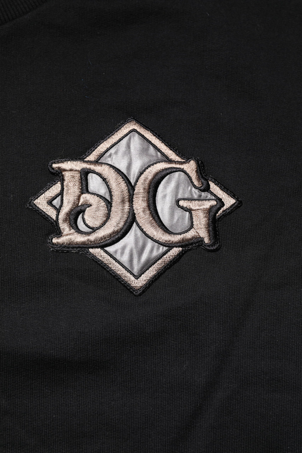 Pull Dolce & Gabbana noir avec broderie logo