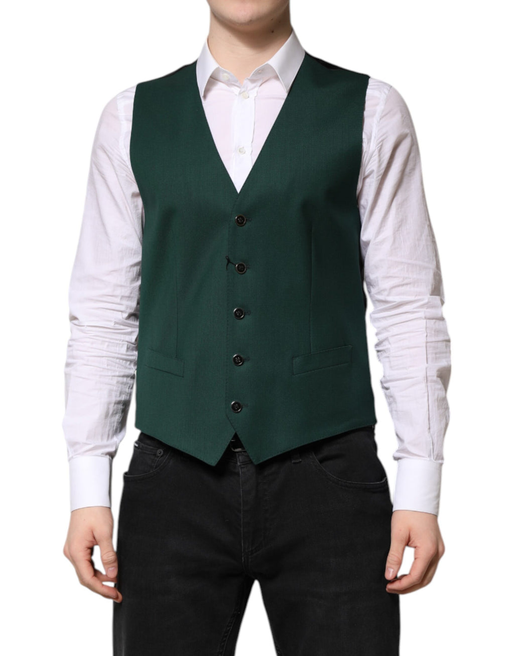 Dolce & Gabbana Green Waistcoats for Men alternate view