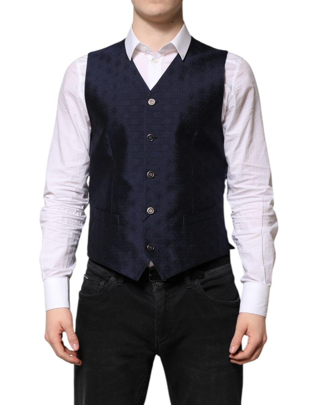 Dolce & Gabbana Blue Waistcoats for Men