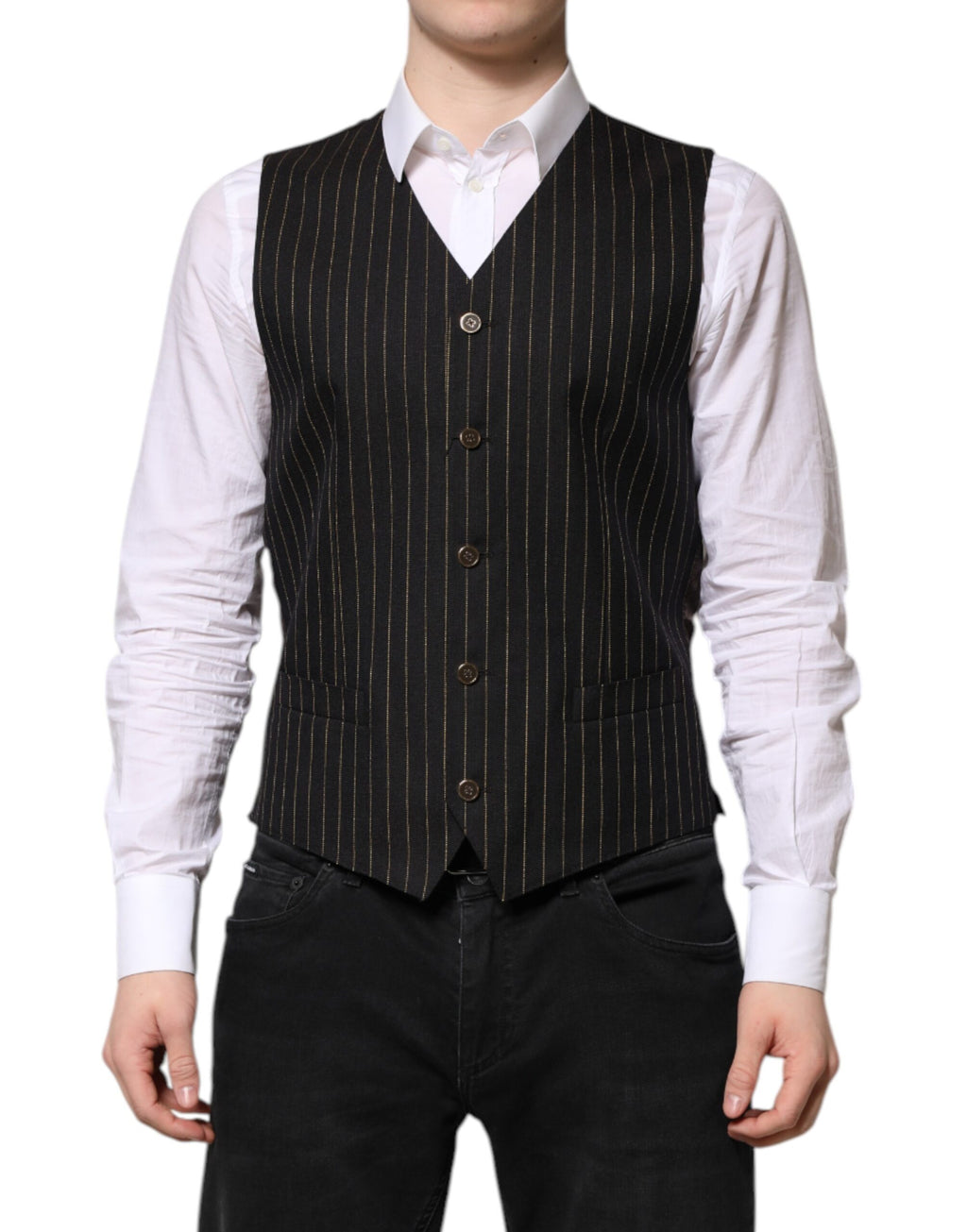 Dolce & Gabbana Black Waistcoats for Men