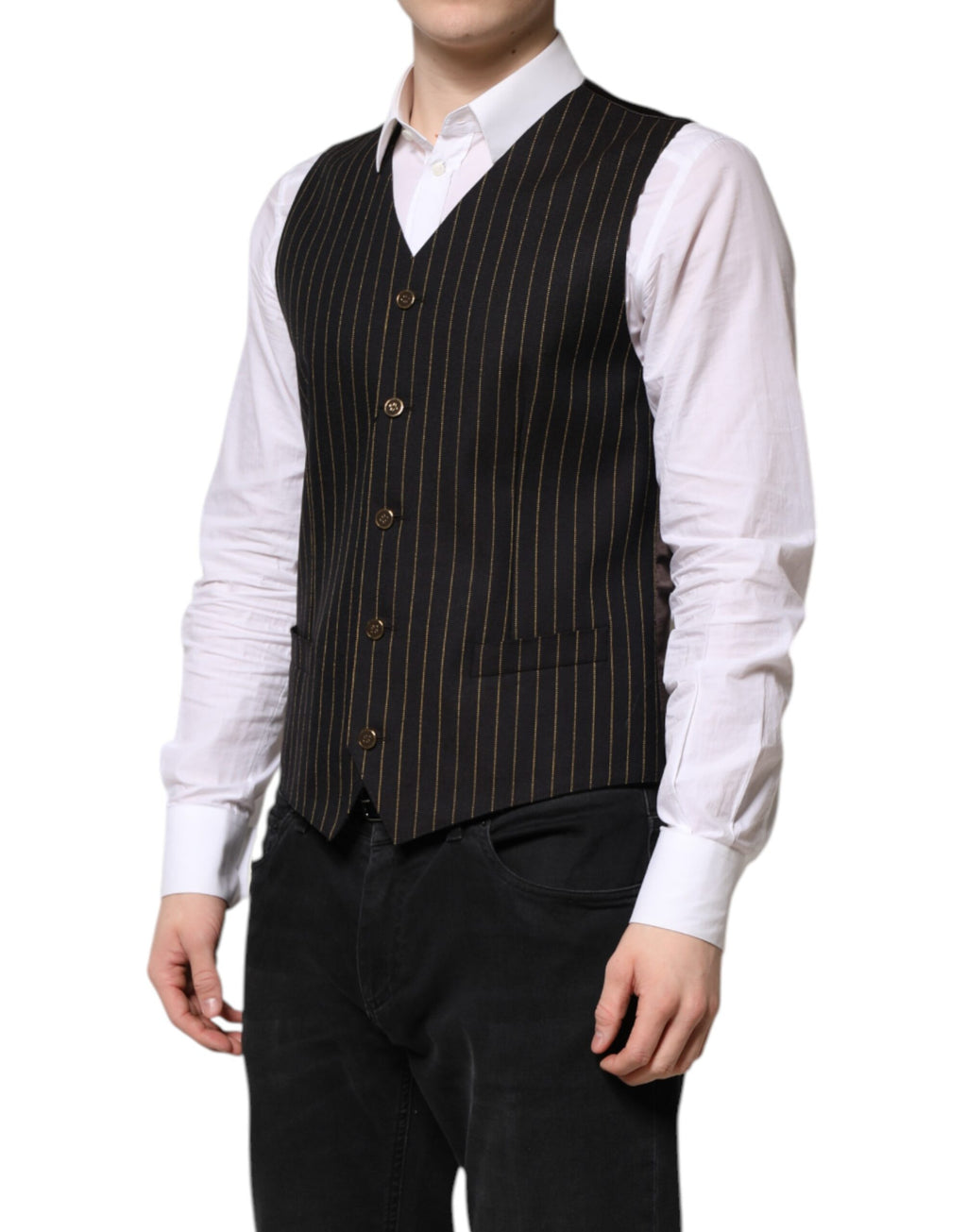 Dolce & Gabbana Black Waistcoats for Men detail view