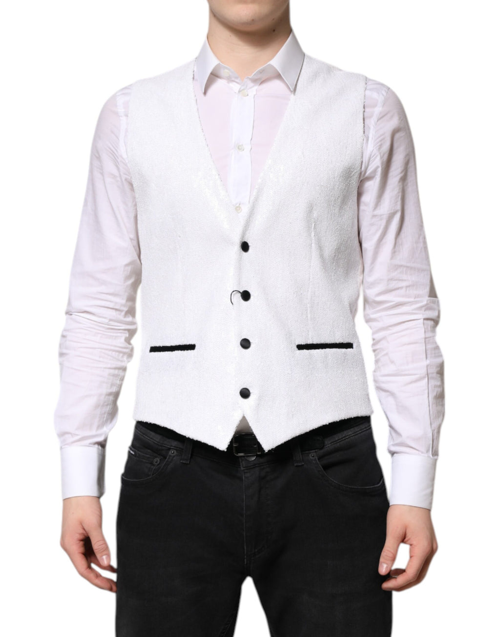 Dolce & Gabbana White Waistcoats for Men