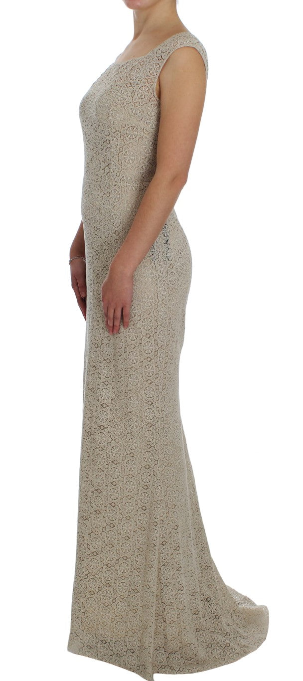 Dolce & Gabbana Beige Long Dress for Women alternate view