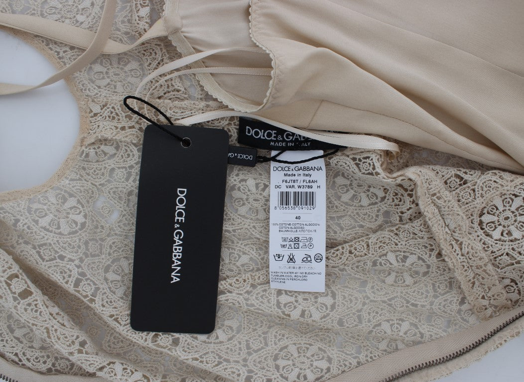 Dolce & Gabbana Beige Long Dress for Women additional view