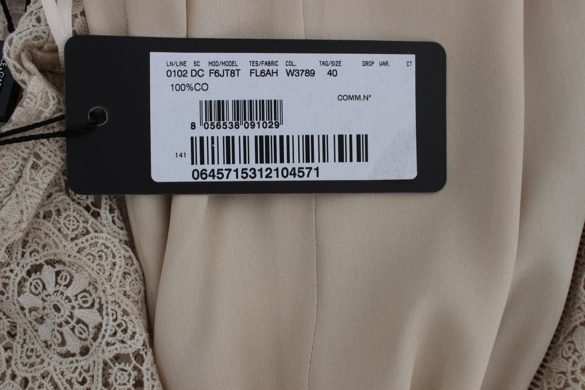 Dolce & Gabbana Beige Long Dress for Women additional view