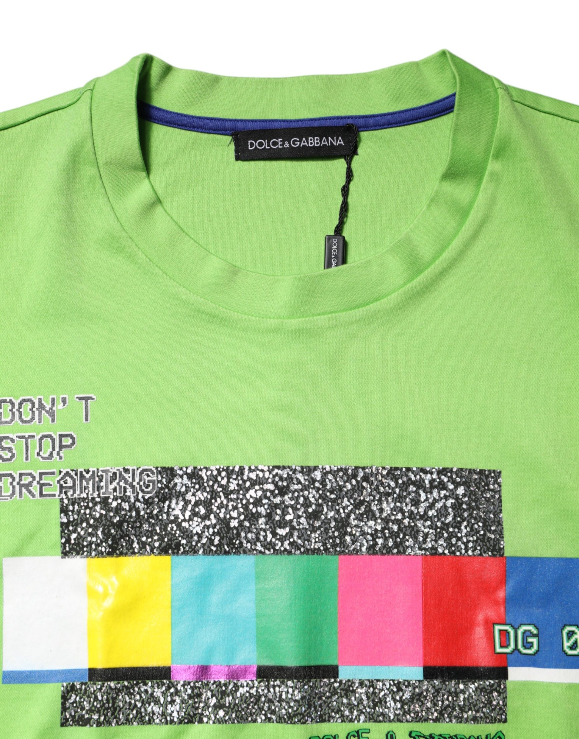 Dolce & Gabbana Green T-Shirt for Men side view