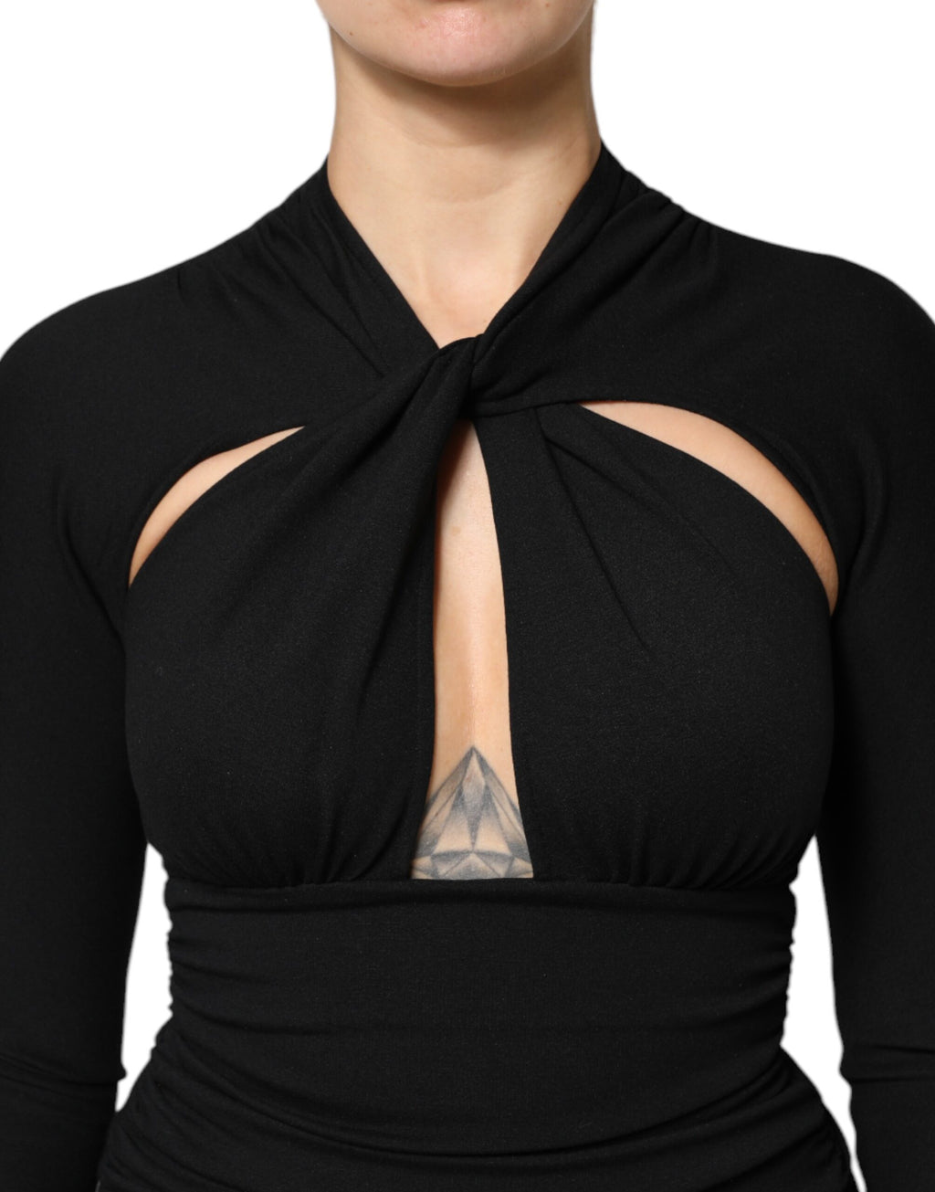 Dolce & Gabbana Black Midi Dress for Women additional view
