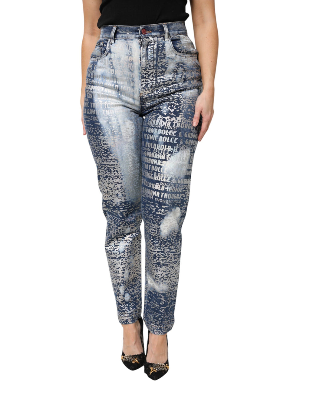 Dolce & Gabbana Blue Skinny Jeans for Women alternate view