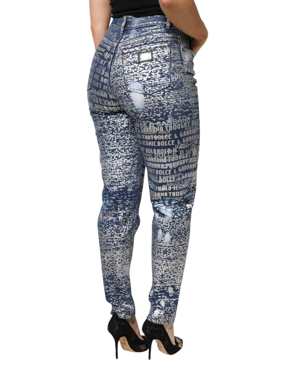 Dolce & Gabbana Blue Skinny Jeans for Women additional view