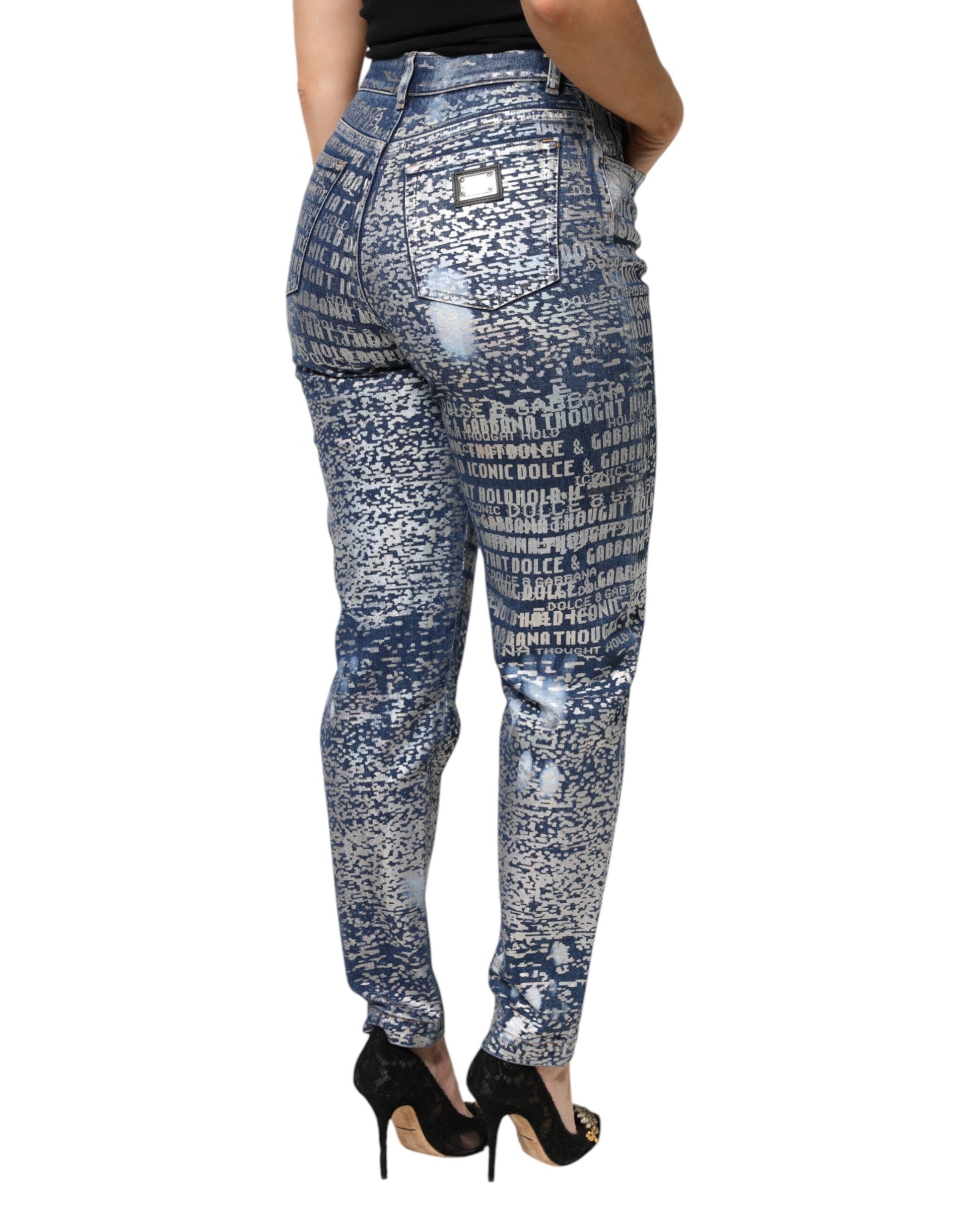 Dolce & Gabbana Blue Skinny Jeans for Women additional view