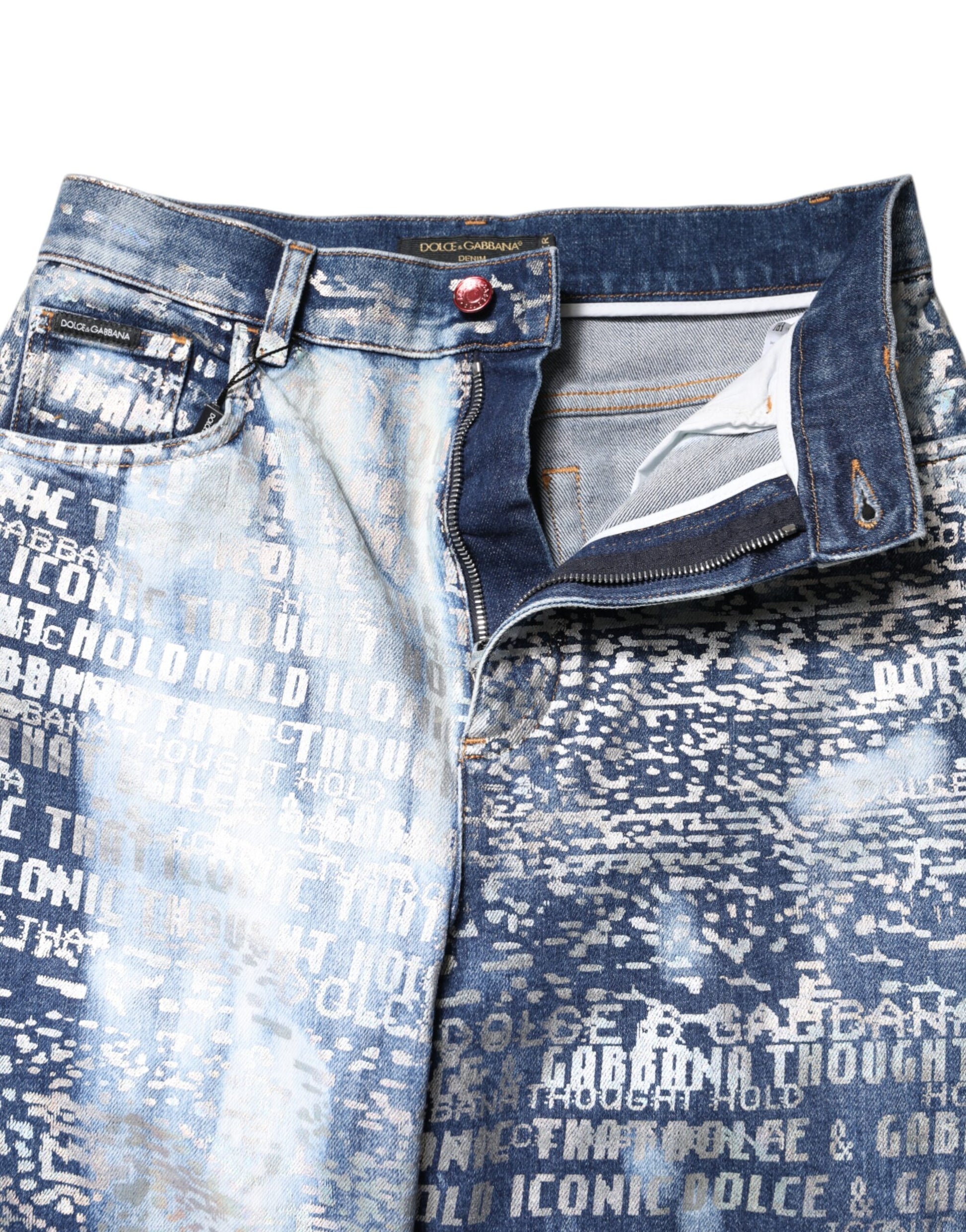 Dolce & Gabbana Blue Skinny Jeans for Women additional view
