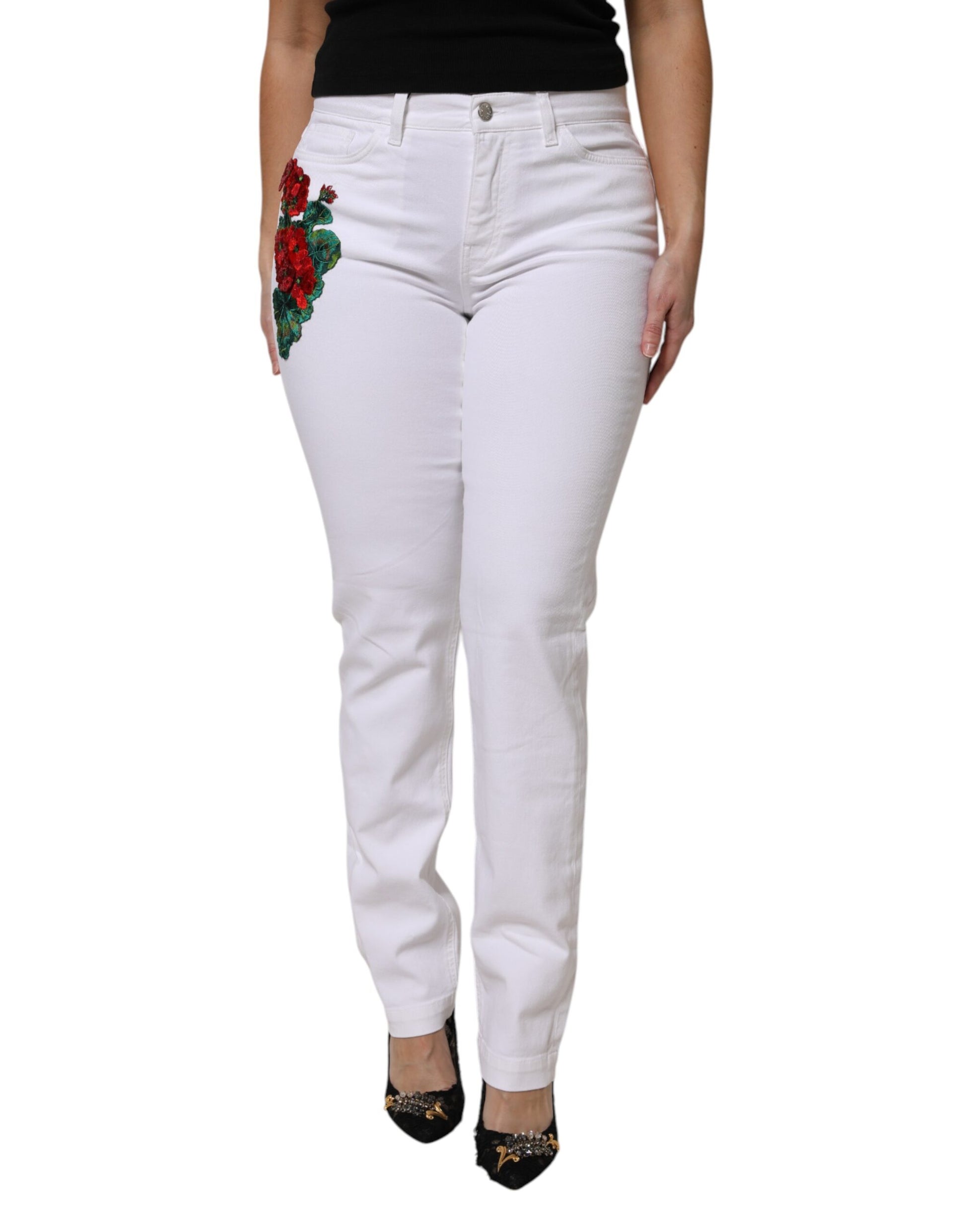 Dolce & Gabbana White Skinny Jeans for Women