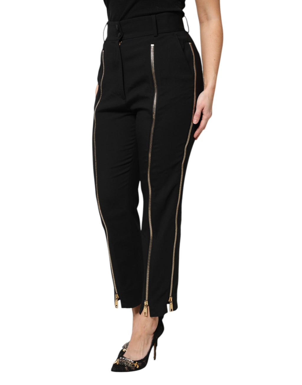 Dolce & Gabbana Black Dress Pants for Women detail view