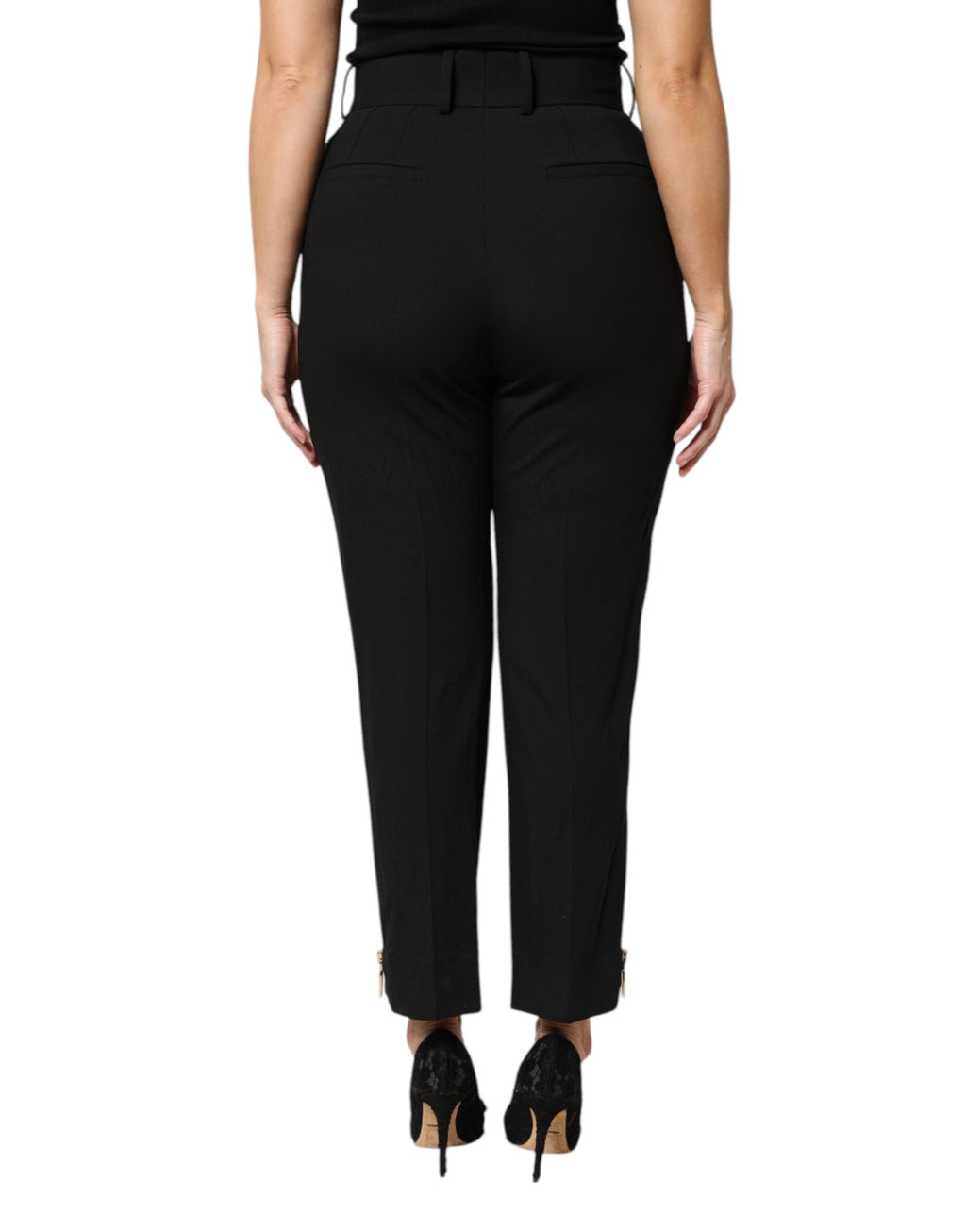 Dolce & Gabbana Black Dress Pants for Women side view