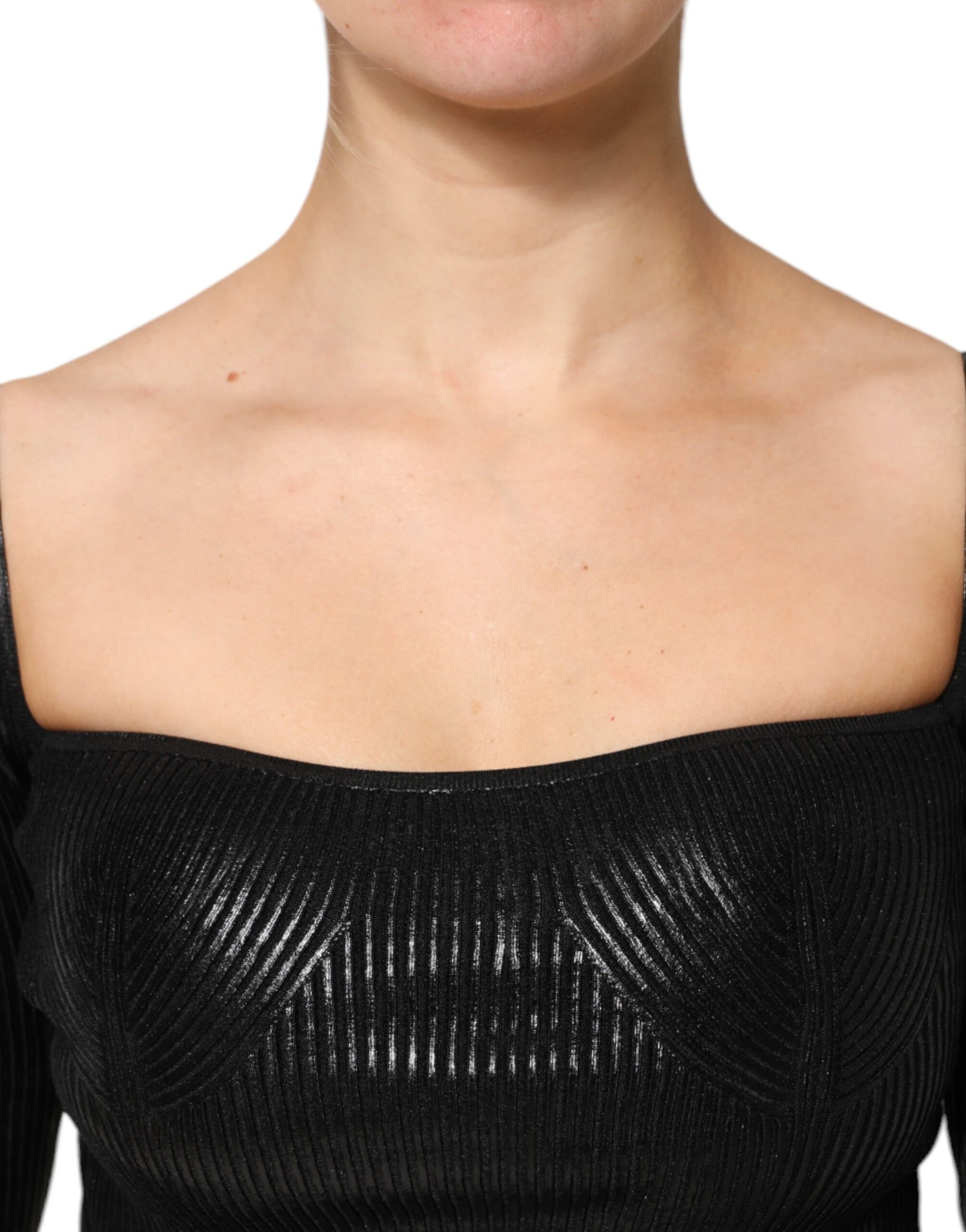 Dolce & Gabbana Black Long Sleeve T-Shirt for Women additional view