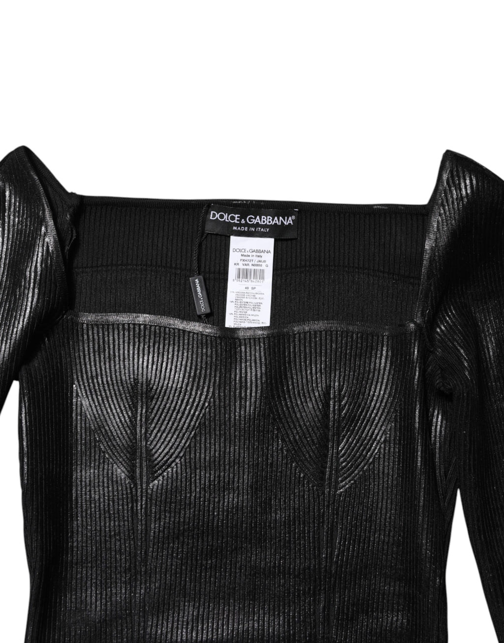 Dolce & Gabbana Black Long Sleeve T-Shirt for Women additional view