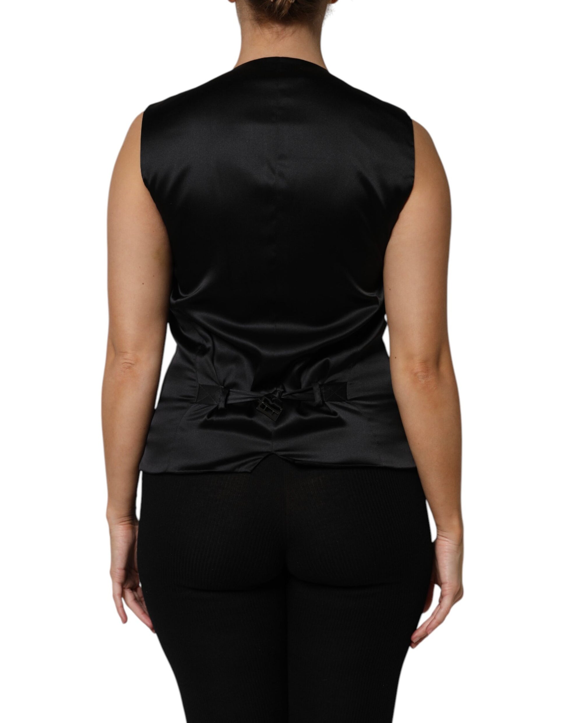 Dolce & Gabbana Silver Waistcoats for Women side view