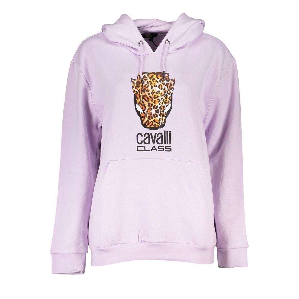 Cavalli Class Purple Sweatshirt for Women