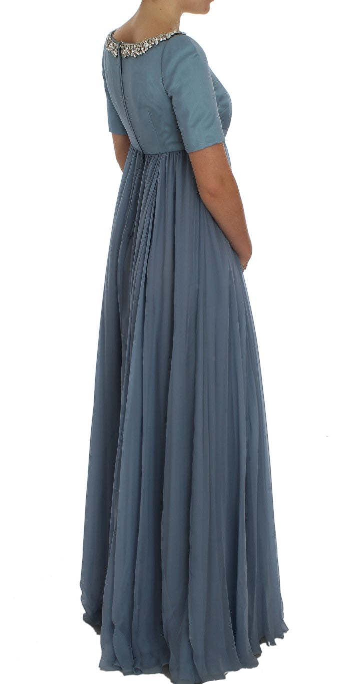 Dolce & Gabbana Blue Long Dress for Women side view