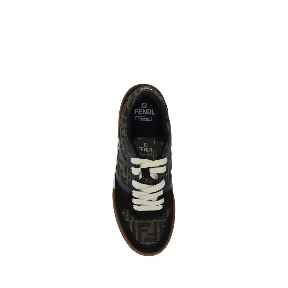 Fendi Multicolor Low Top Sneakers for Men side view