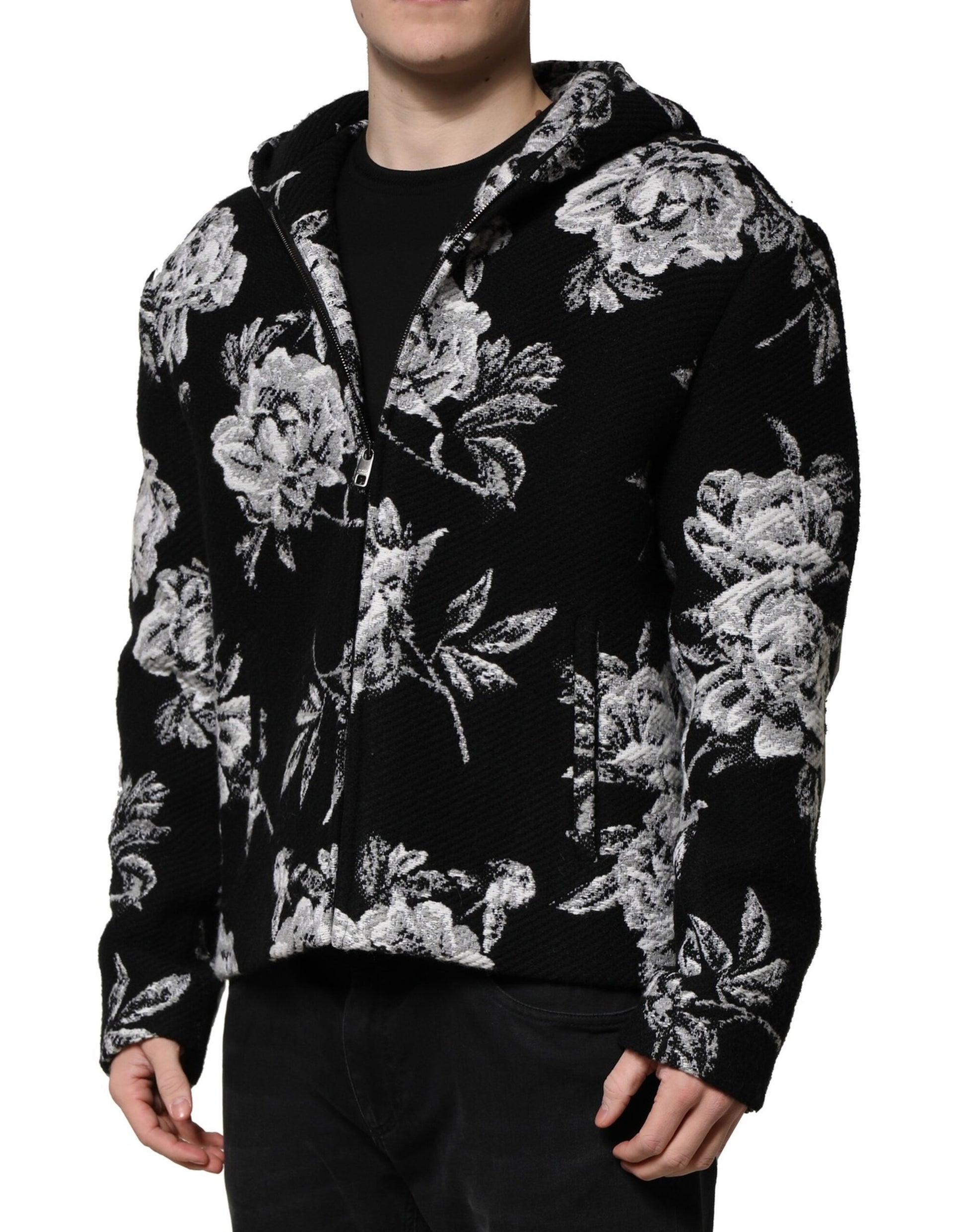 Dolce & Gabbana Black Shell Jacket for Men detail view