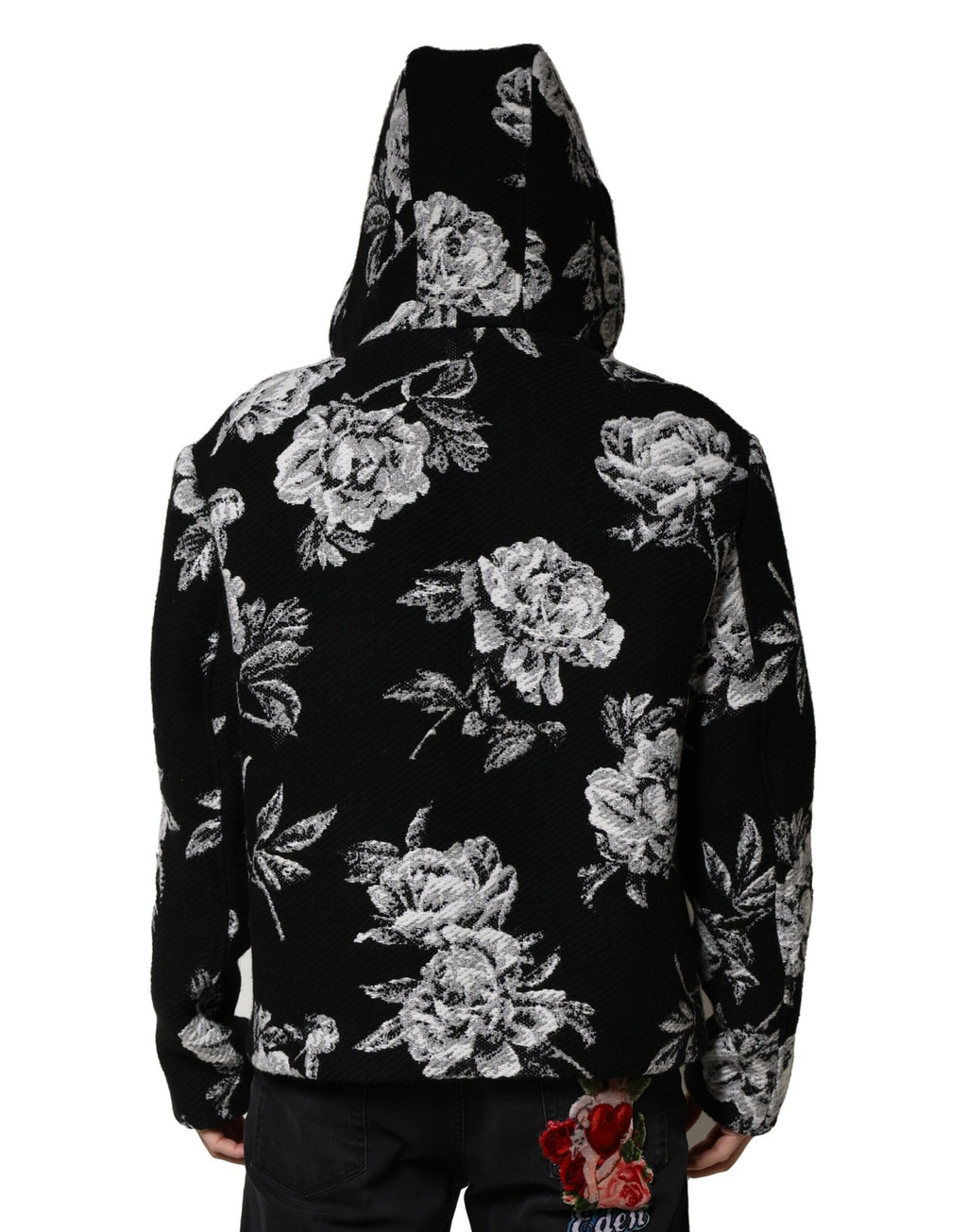 Dolce & Gabbana Black Shell Jacket for Men side view