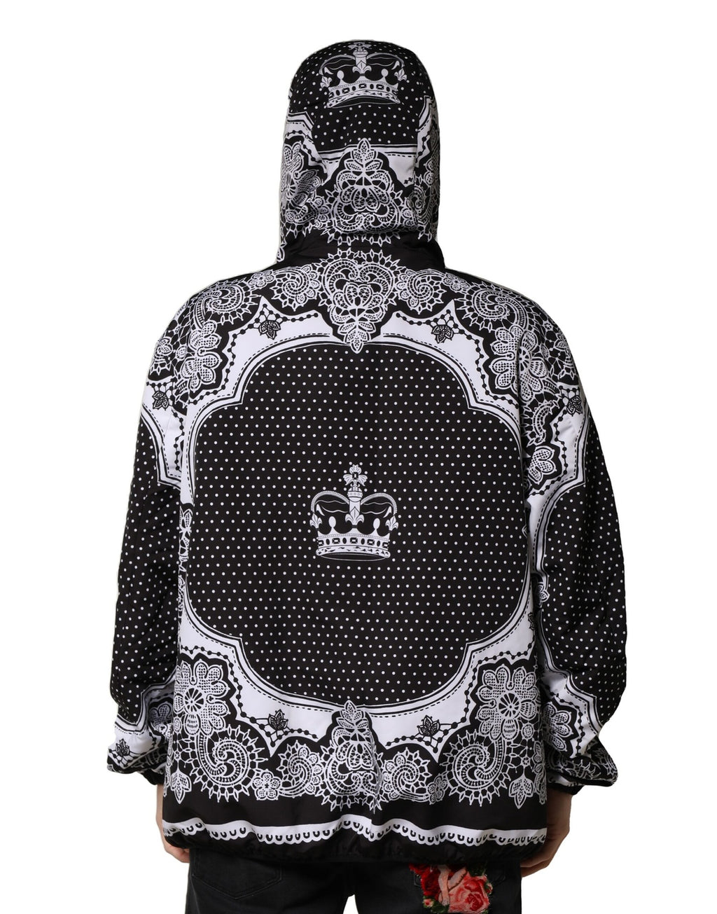 Dolce & Gabbana Black Bomber for Men side view