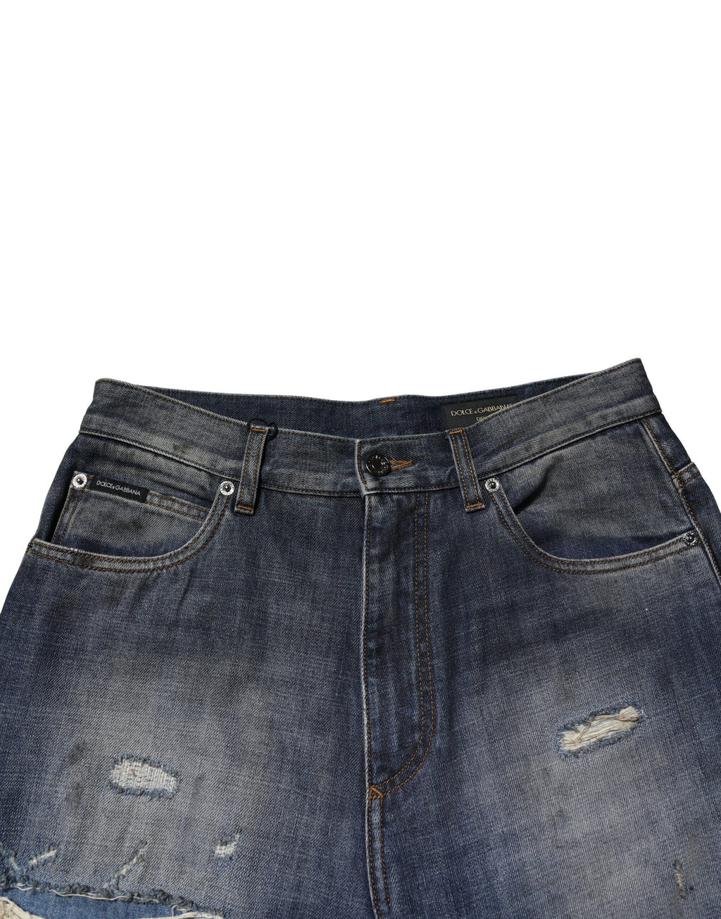 Dolce & Gabbana Blue Straight Leg Jeans for Men additional view