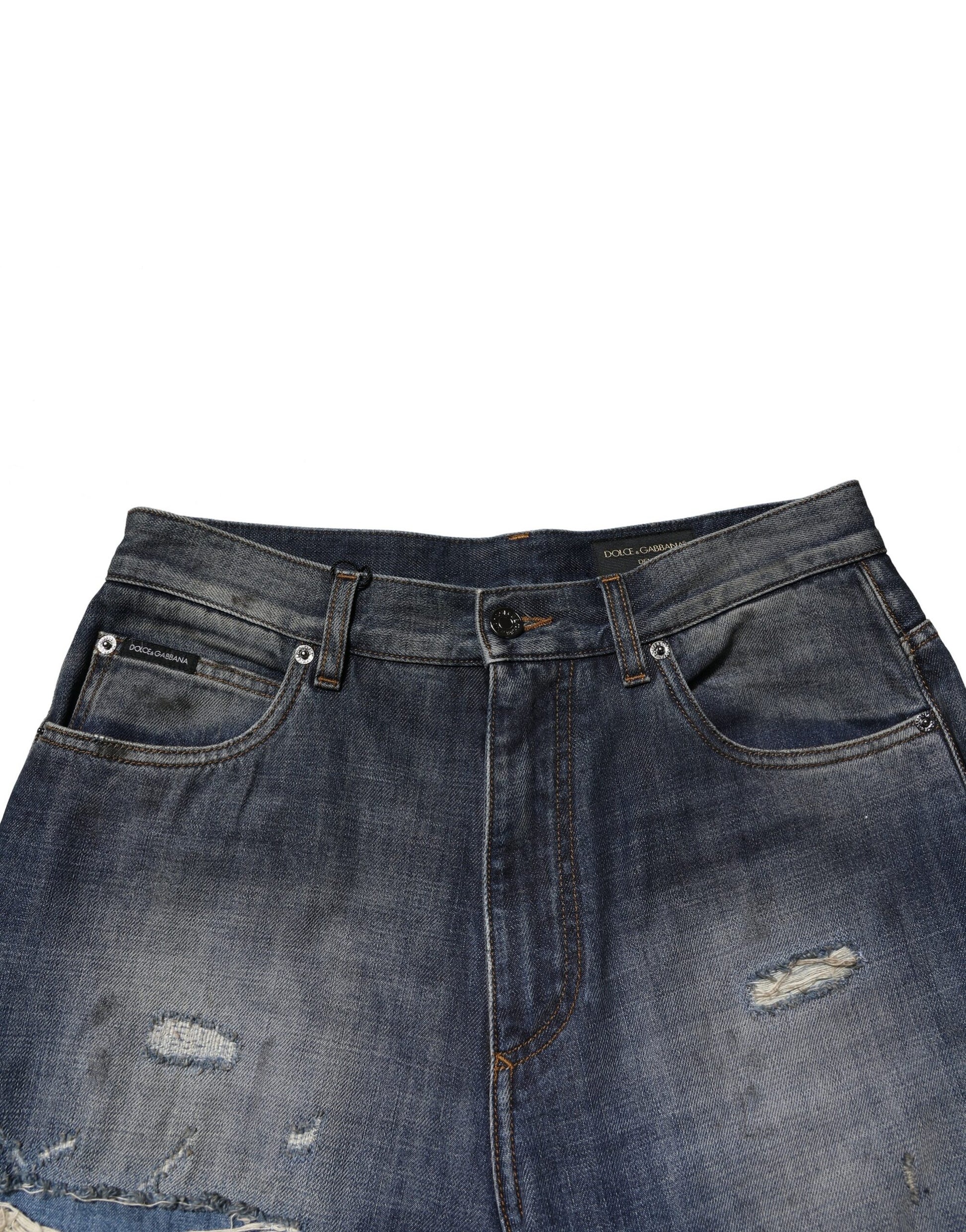 Dolce & Gabbana Blue Straight Leg Jeans for Men additional view