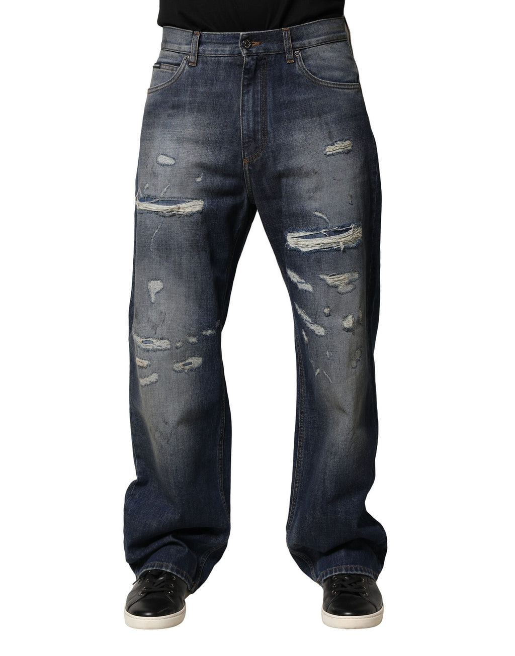 Dolce & Gabbana Blue Straight Leg Jeans for Men