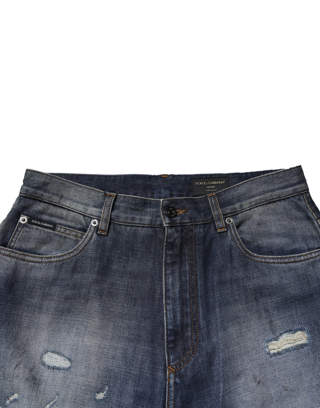 Dolce & Gabbana Blue Straight Leg Jeans for Men additional view