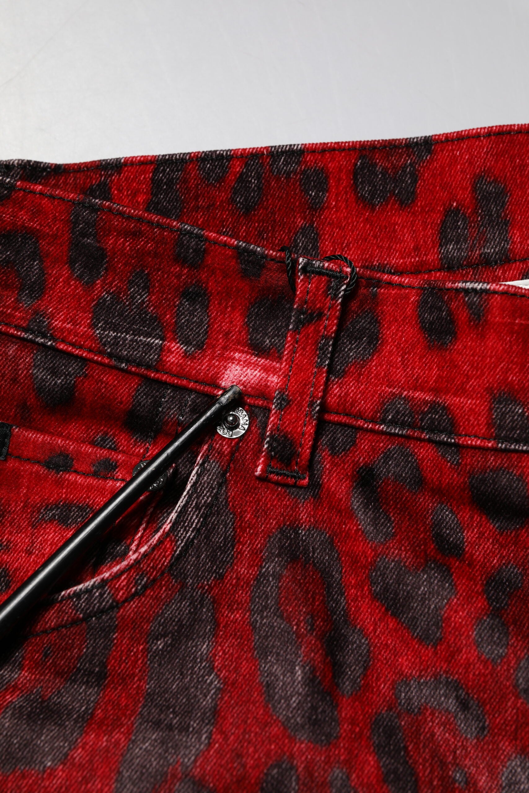 Dolce & Gabbana Red Skinny Jeans for Men additional view